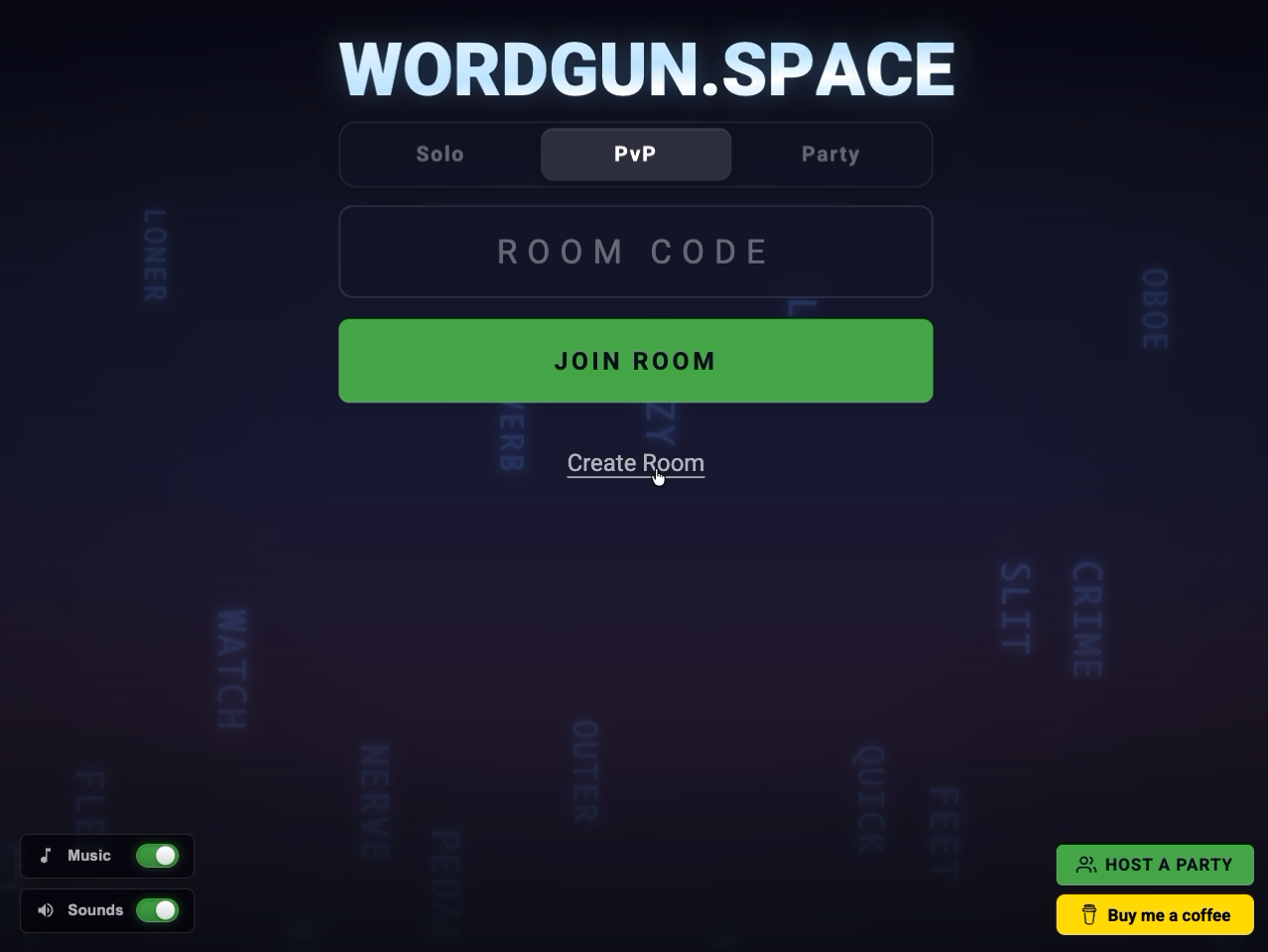 Opprett rom